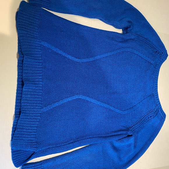 Women’s Apt 9 Royal Blue Long Sleeve Sweater Large - Picture 5 of 5